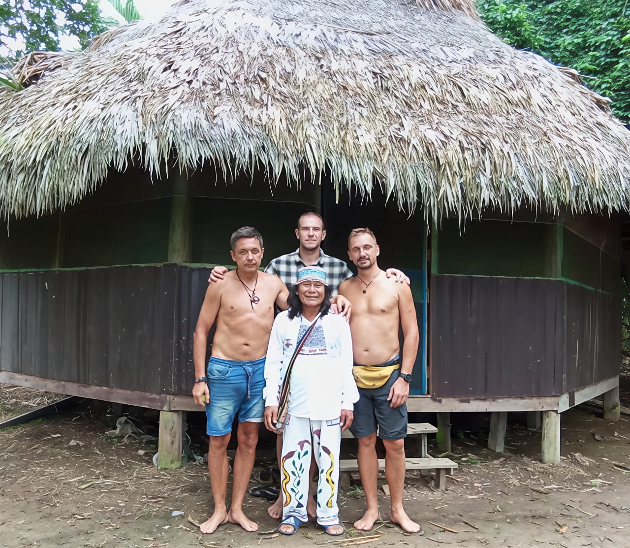 Alumnos con el maestro